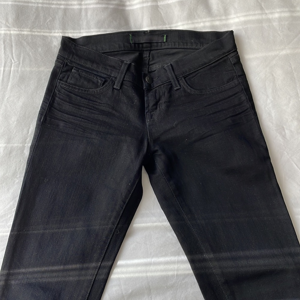 J Brand Pencil Leg Black Skinnies, Size 25